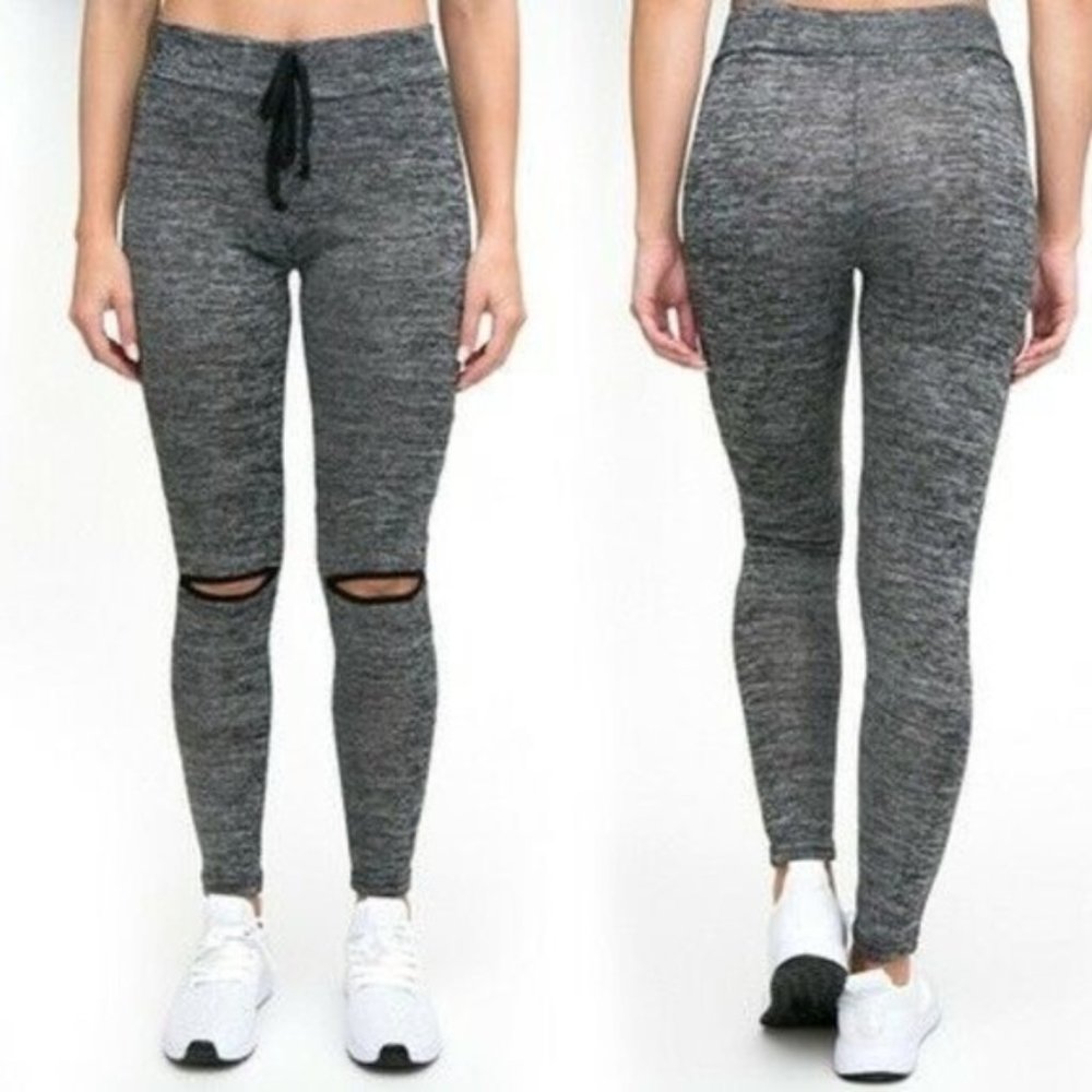 RAG  Slit Knee Leggings